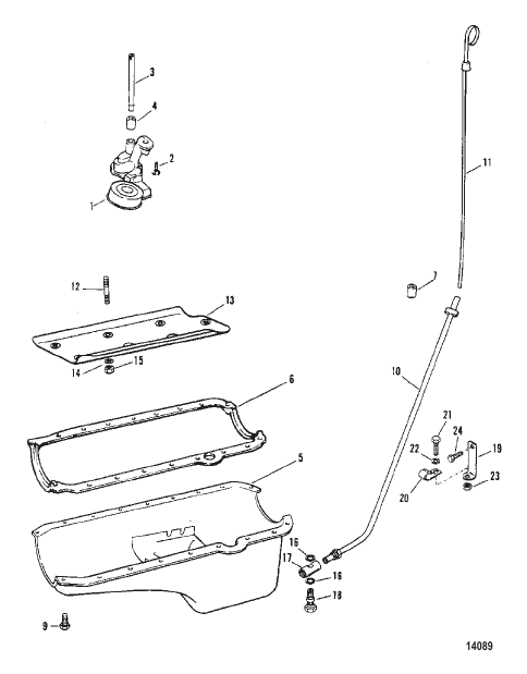 OIL PAN AND OIL PUMP