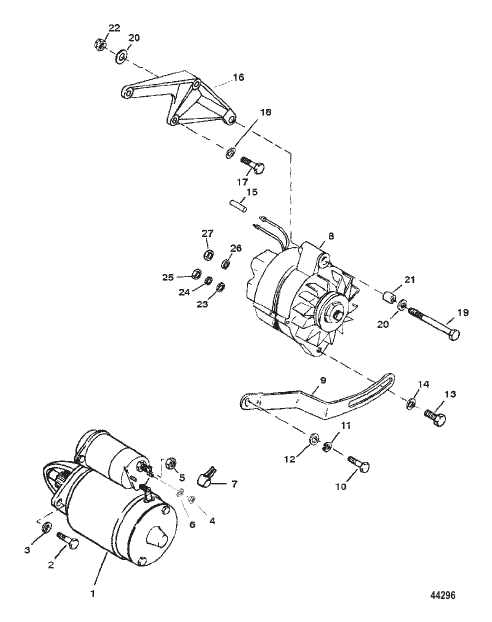STARTER MOTOR AND ALTERNATOR