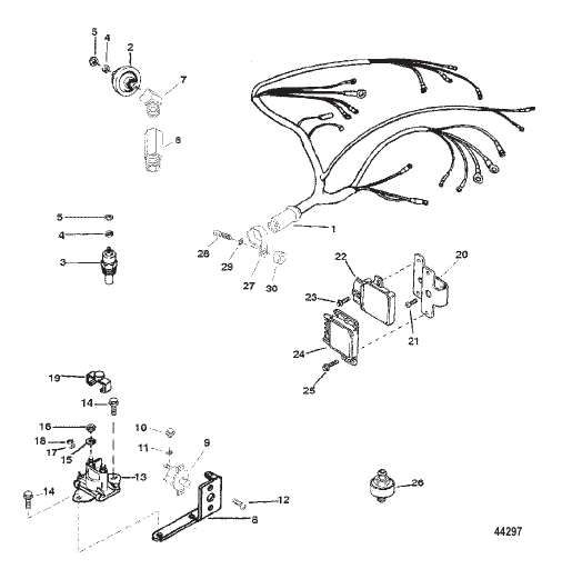 WIRING HARNESS AND ELECTRICAL COMPONENTS