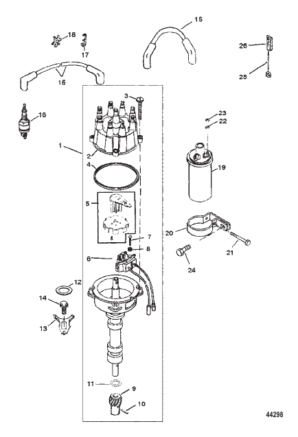 DISTRIBUTOR AND IGNITION COMPONENTS