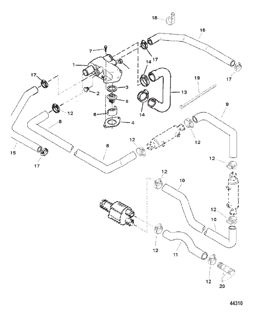 THERMOSTAT HOUSING (STANDARD COOLING) (HURTH & BORG WARNER