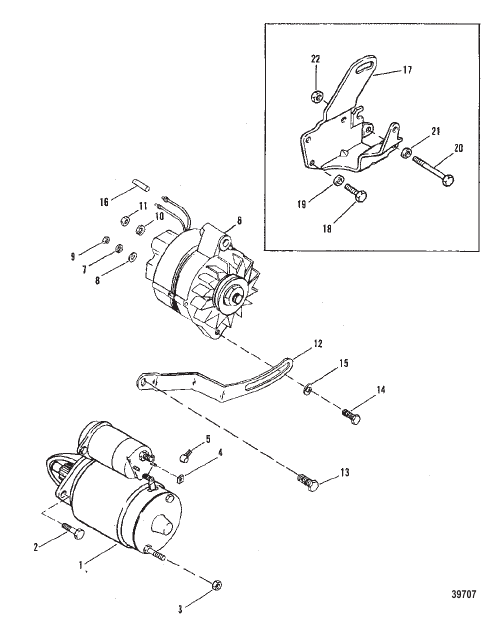 STARTER MOTOR AND ALTERNATOR