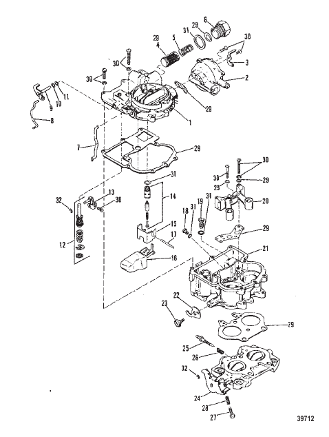 CARBURETOR (MERCARB-2 BARREL)