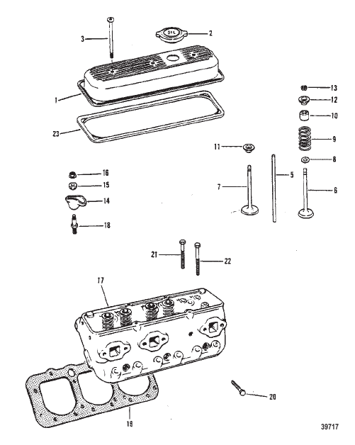 CYLINDER HEAD AND ROCKER COVER