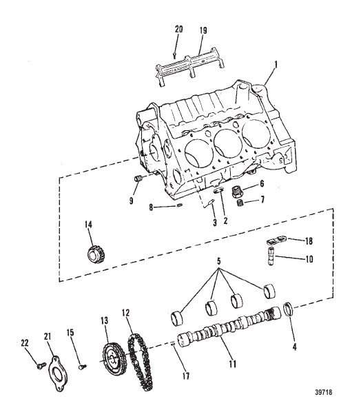 CYLINDER BLOCK AND CAMSHAFT