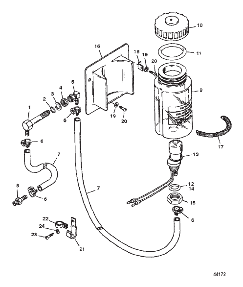 OIL RESERVOIR COMPONENTS (ROUND OIL BOTTLE)
