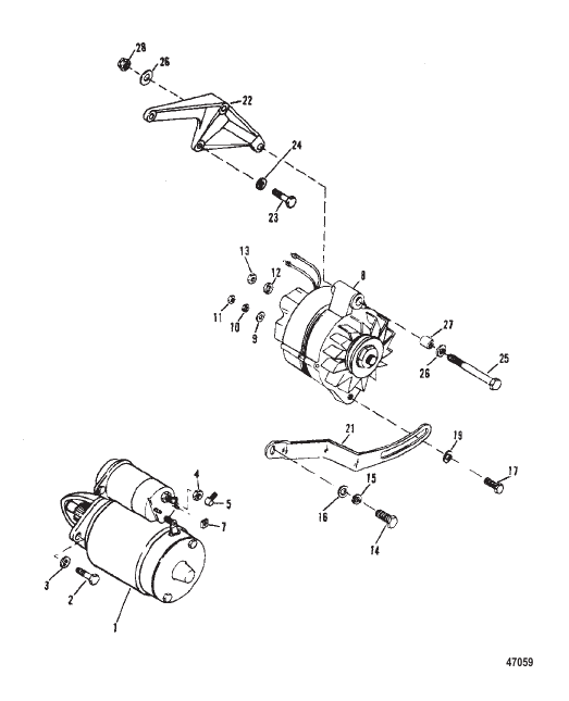 STARTER AND ALTERNATOR
