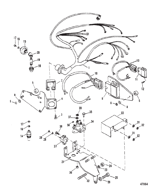 WIRING HARNESS AND ELECTRICAL COMPONENTS