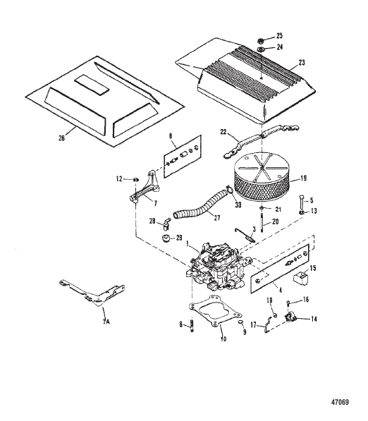 CARBURETOR AND LINKAGE