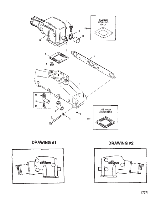 EXHAUST MANIFOLD AND EXHAUST ELBOW