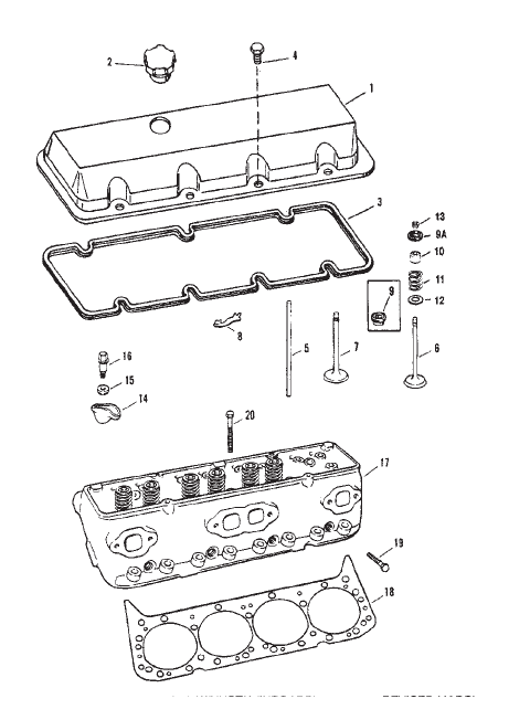 CYLINDER HEAD AND ROCKER COVER