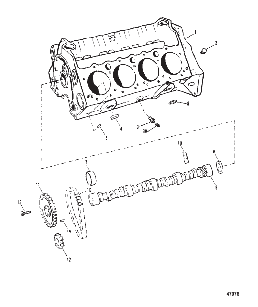 CYLINDER BLOCK AND CAMSHAFT