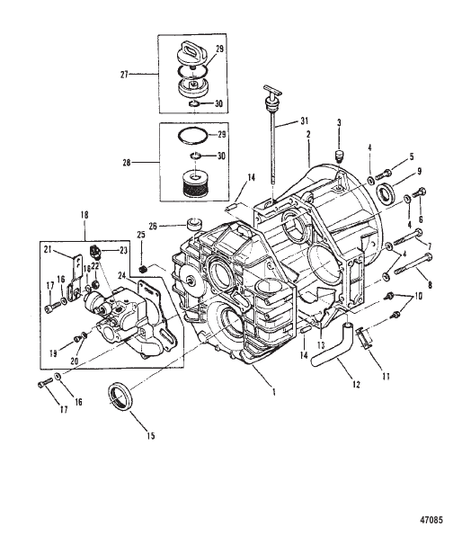 TRANSMISSION (630 SERIES DIRECT DRIVE) (COVER KIT)