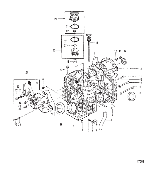 TRANSMISSION (V - DRIVE) (FILTER COVER KIT)