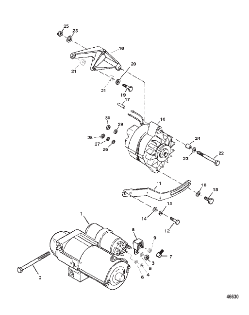 STARTER MOTOR AND ALTERNATOR