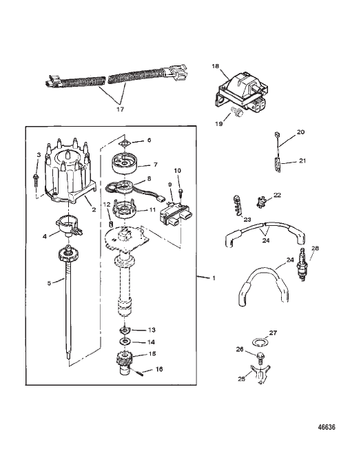 DISTRIBUTOR AND IGNITION COMPONENTS