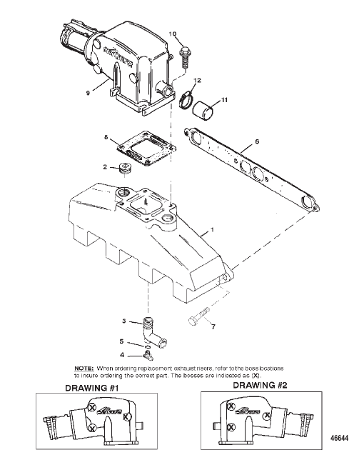 EXHAUST MANIFOLD AND EXHAUST ELBOW