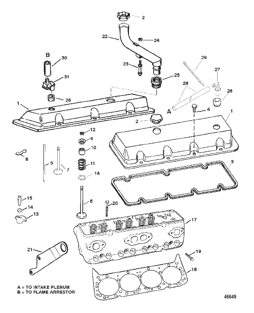 CYLINDER HEAD AND ROCKER COVER