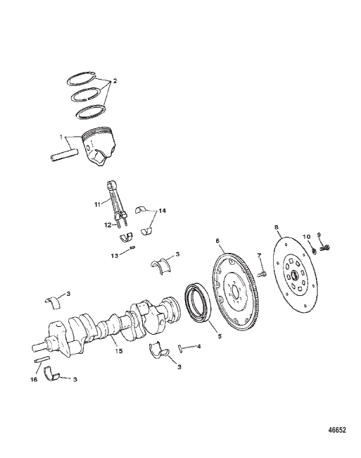 CRANKSHAFT PISTONS AND CONN. RODS