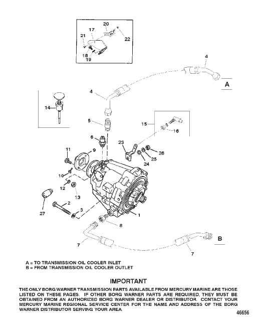 TRANSMISSION AND RELATED PARTS (BORG WARNER 72)