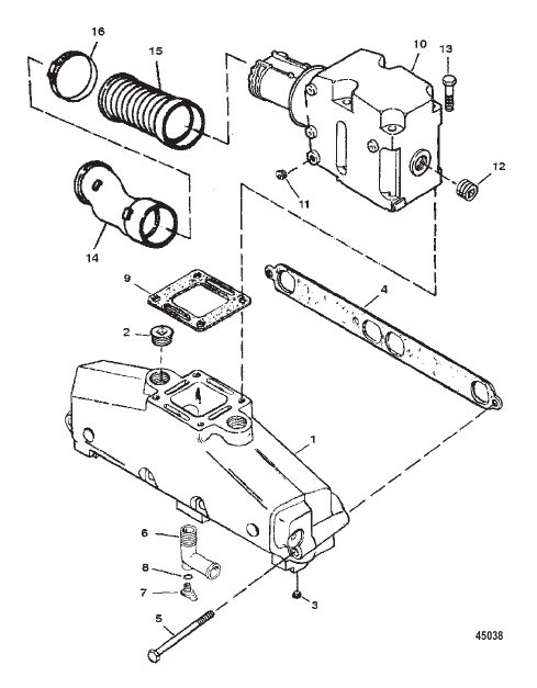 EXHAUST MANIFOLD AND EXHAUST ELBOW