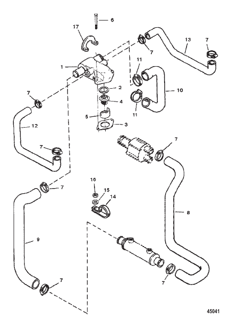 THERMOSTAT HOUSING (CAST IRON) (STANDARD COOLING)