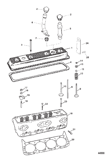 CYLINDER HEAD AND ROCKER COVER