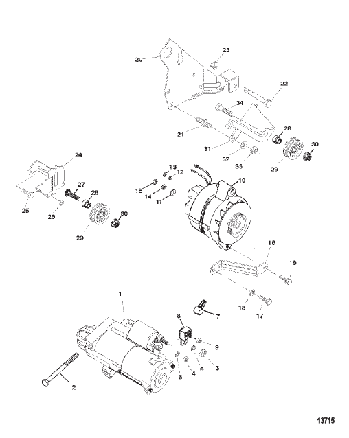 Alternator And Starter (Mando)