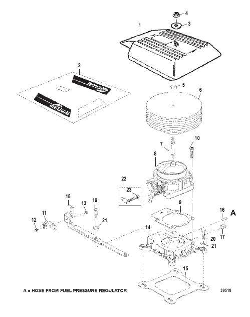 Intake Plenum and Flame Arrestor (SN 0L304600 & Up)