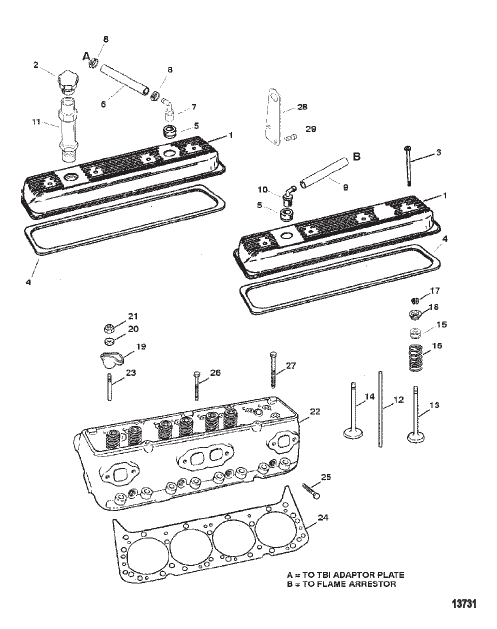 Cylinder Head And Rocker Cover