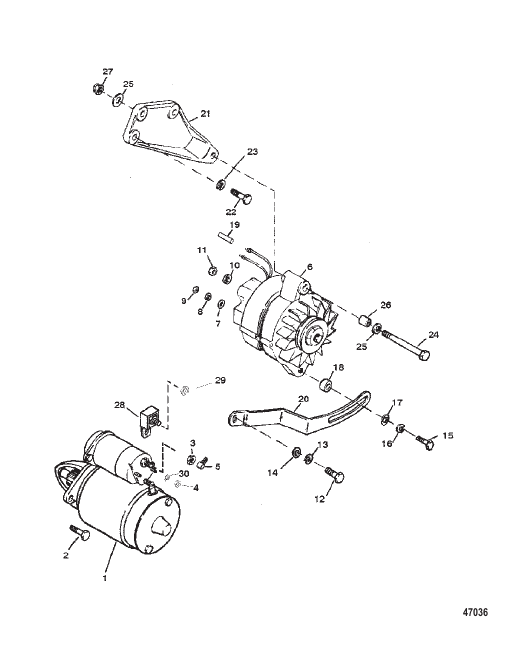 STARTER AND ALTERNATOR