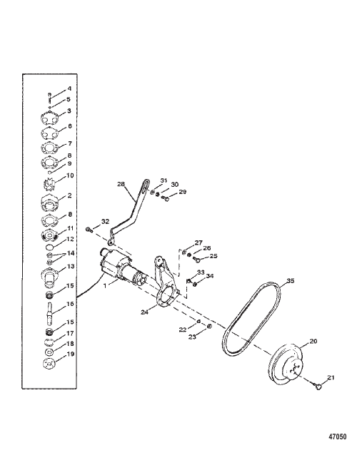 SEA WATER PUMP ASSEMBLY