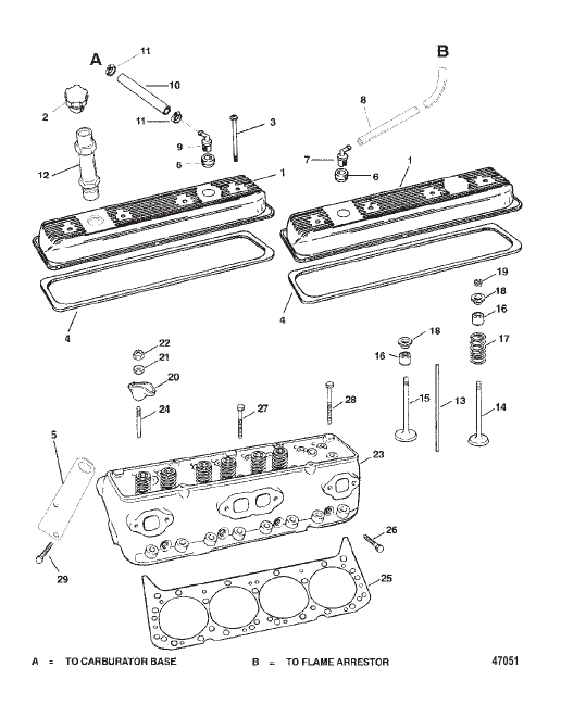 CYLINDER HEAD AND ROCKER COVER