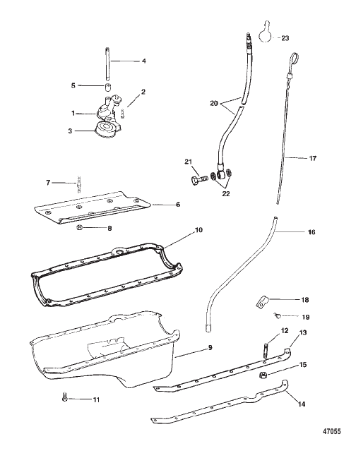 OIL PAN AND OIL PUMP
