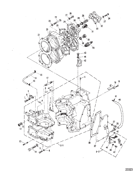 CRANKCASE AND CYLINDER HEAD