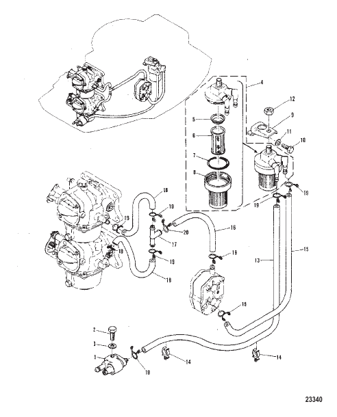 FUEL LINE AND FILTER