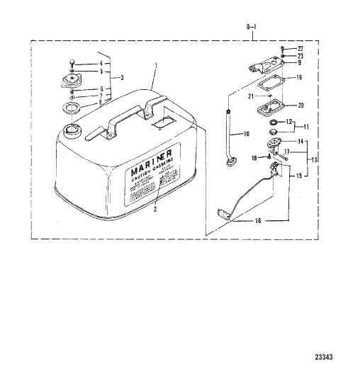 FUEL TANK (22.7 LITRE)(6 GALLON)