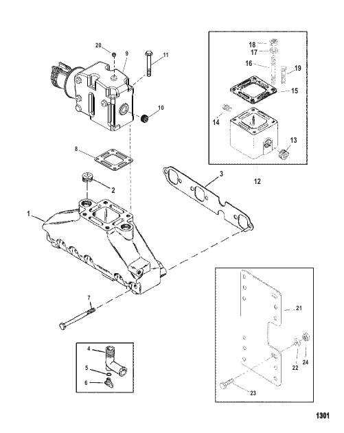 Exhaust Manifold And Exhaust Elbow (Two Piece)