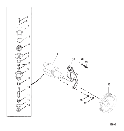 Sea Water Pump Assembly (Use With Bravo Engines)