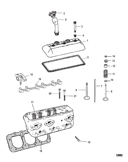 Cylinder Head And Rocker Cover
