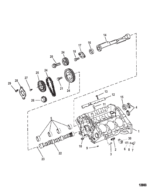 Cylinder Block And Camshaft