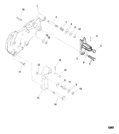 Shift Bracket (Bravo Engines)