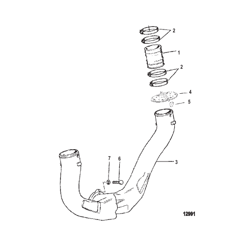 Exhaust System (Use With One Piece Manifold)