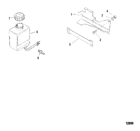 Oil Reservoir Bottle And Bracket
