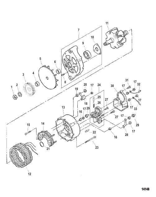 Alternator Components (Mando)