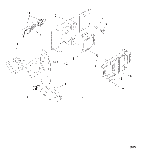 ECM & Electrical Brackets (S/N-0L012009 - 0L359999)