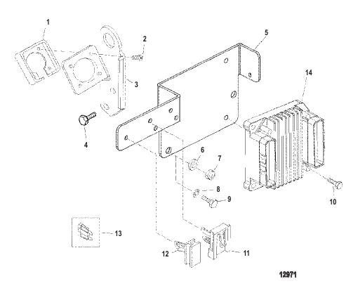 ECM & Electrical Brackets (S/N-0L360000 & Up)
