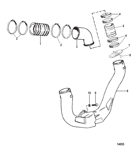 Exhaust System (Use With 2 Piece Manifold))