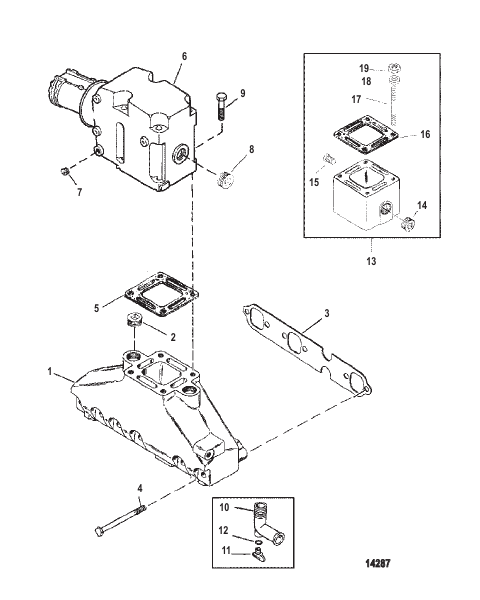 Exhaust Manifold And Exhaust Elbow (2 Piece)