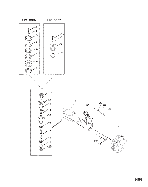 Sea Water Pump Assembly (Use With Bravo Engines)